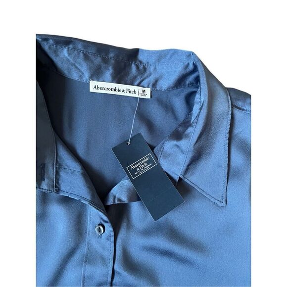 Abercrombie & Fitch Blue Dress Shirt - NWT - Picture 3 of 10